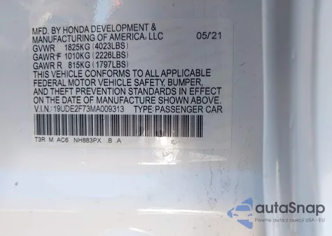 2021 Acura Ilx Premium Package/Technology Package from USA, damaged, VIN 19UDE2F73MA009313
